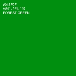 #018F0F - Forest Green Color Image